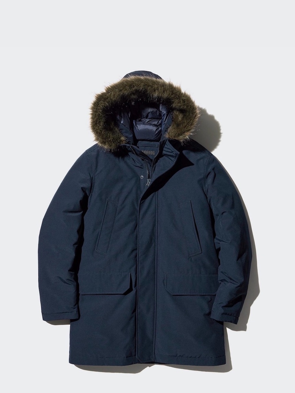 Uniqlo Men's Ultra Warm Hybrid Parka with Faux Fur Hood